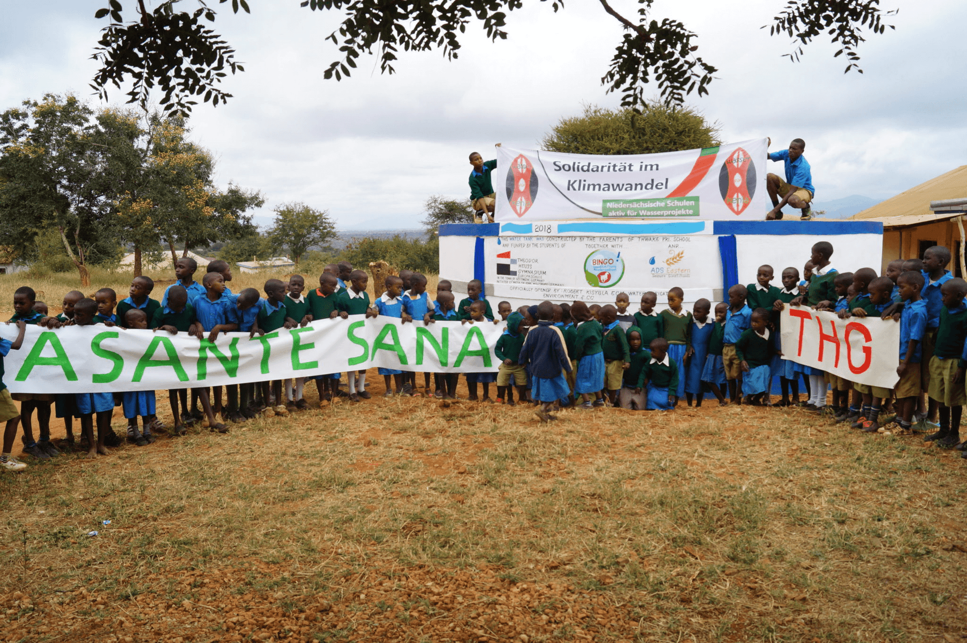 Thwake Primary School rainwater harvesting system, 2018