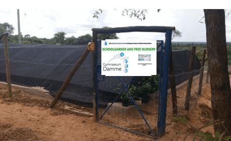 Schulgarten mit Baumschule an der Kyanguyu Primary School